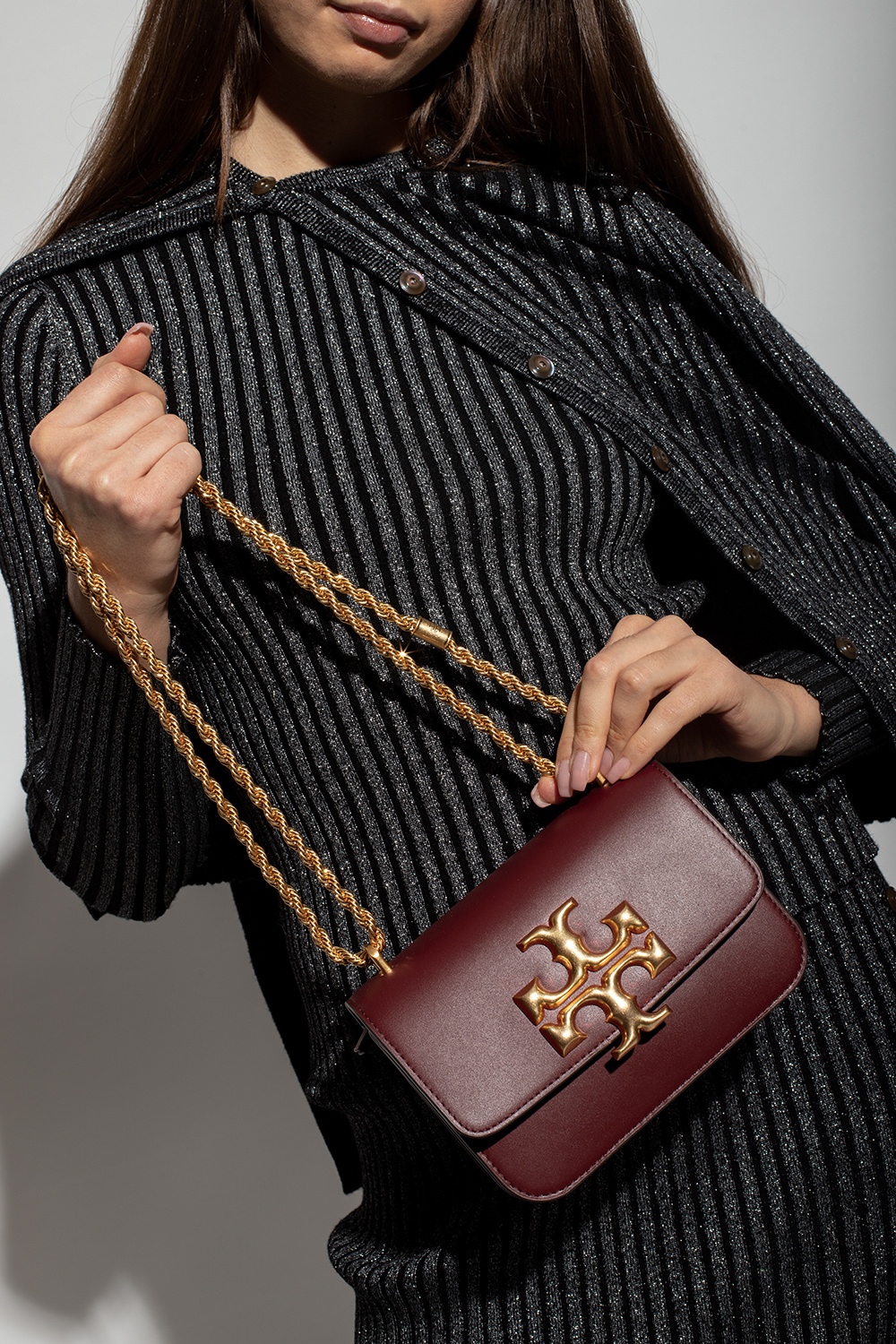 Tory burch burgundy bag sale